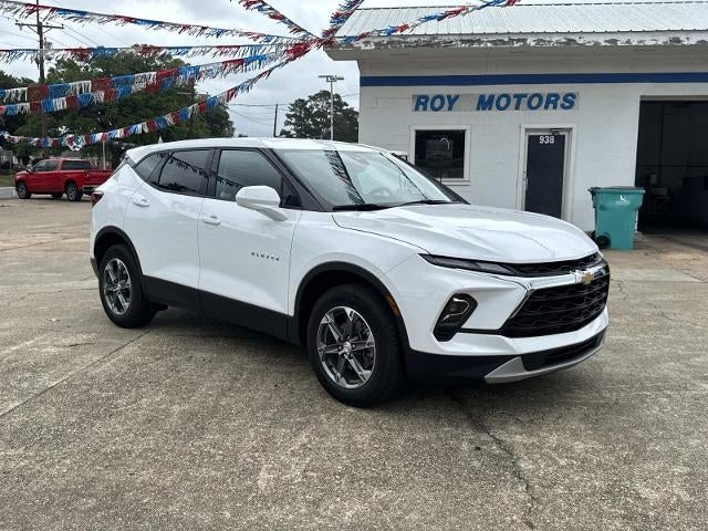 2025 Chevrolet Blazer 2LT in Summit White — front three-quarter view