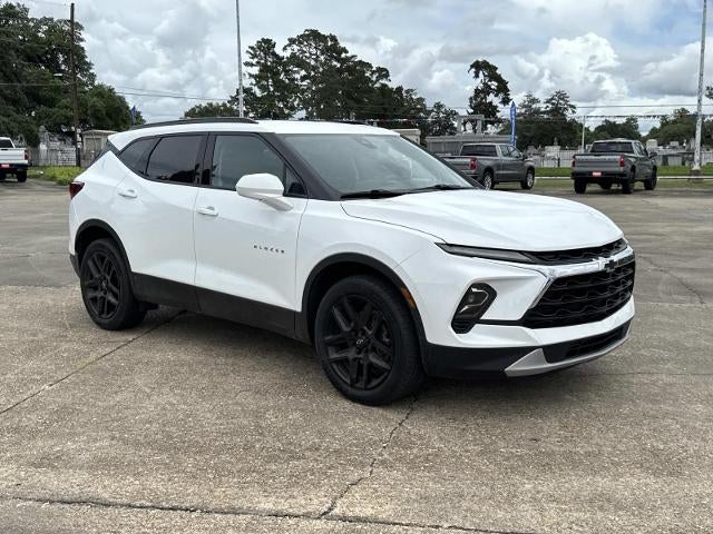 2024 Chevrolet Blazer 2LT in Summit White — front three-quarter view