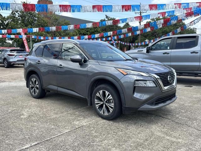 2021 Nissan Rogue SV in Gray — front three-quarter view